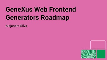 GeneXus Web Frontend Generators Roadmap