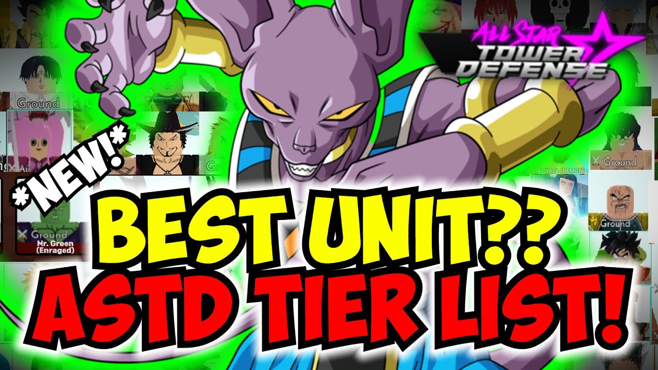 Best Unit in ASTD? New All Star Tier List BEERUS 6 STAR RAID 4 UPDATE