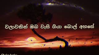 Obata ma adaraya kala bawa metharam lyric video ( ඔබට මා ආදරය කල බව මෙතරම් ) - Malani Bulathsinhala