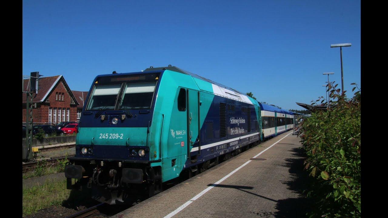 DB REGIO SchleswigHolstein 245 2092 + 6 MPWagen RE6 ️ Westerland (Sylt) Ausfahrt in