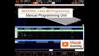 MAZATROL Programming Briefs - Manual Programming Unit