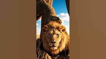 The real king of the jungle! 🐘 An epic battle vs. a lion! 🦁💥 #Elephant #Lion #AnimalFight #CGI