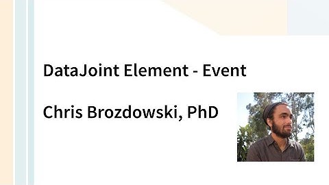 DataJoint: Element Event Tutorial