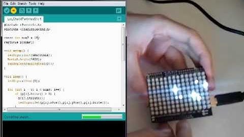 Arduino LoL Shield (Lots of Lights) Particle Experiment