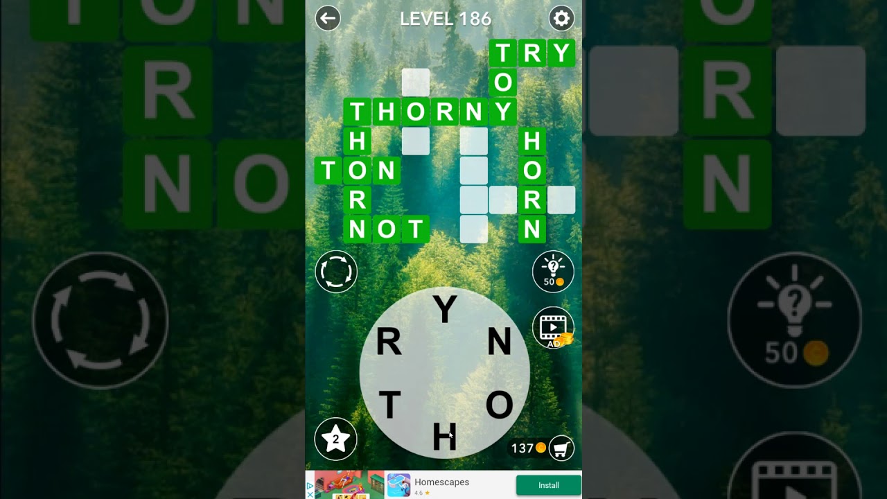 Word Crossword Search level 186