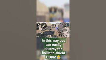 In this way you can easily destroy the ballistic shield | Call Of Duty Mobile | CODM