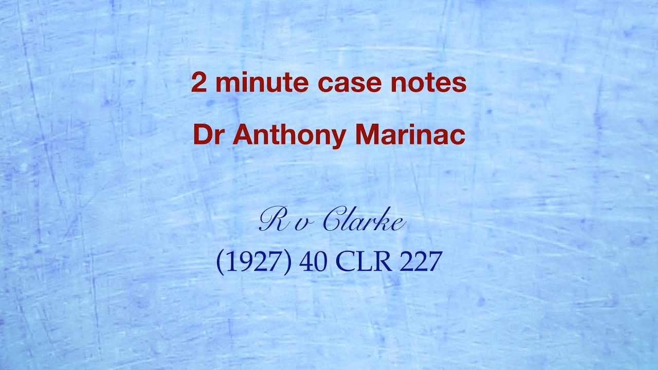 R v Clarke (Acceptance of an offer)