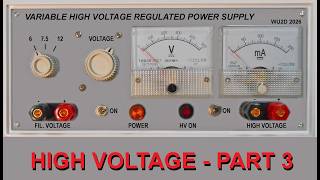 High Voltage Variable Power Supply - Part 3 #hamradio #audioamplifier #highvoltage #arrl High Voltage Variable Power Supply - Part 3 #hamradio #audioamplifier #highvoltage #arrl
