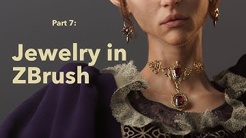 Modeling and Sculpting Jewelry in ZBrush - Fantasy Character Design (part 7)