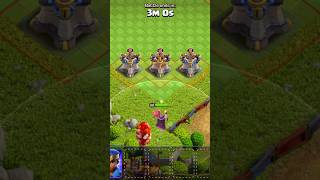 Grand Warden VS Multi Archer Towers | Clash Of Clans #clashofclans #shorts #shortvideo