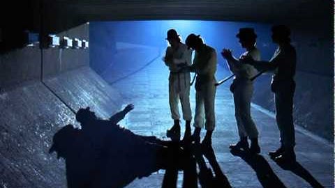 CLOCKWORK ORANGE scene,The Drunk Under The Bridge