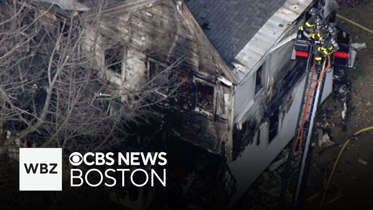 Firefighters hurt while knocking down fire at New Hampshire home - YouTube