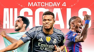 Todos Los Goles De La Jornada 4 De Laliga Ea Sports 202526