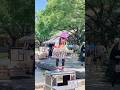 大道芸人ぴかりんの10連けん玉チャレンジ!この緊張感がたまらない。 #shorts