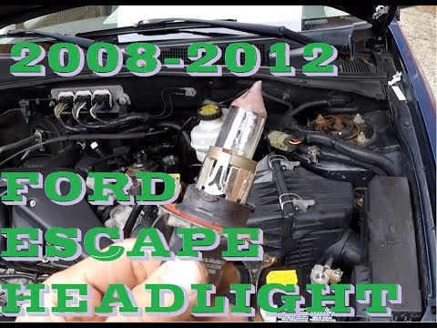 How to change headlight bulb and turn signal in 2008 - 2012 Ford Escape or Mazda Tribute