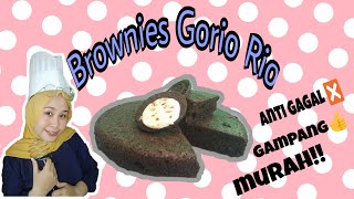 cara membuat Brownies GORIORIO KUKUS - 5 BAHAN AJAH, gampang bikinnya, murah. #EmaDish