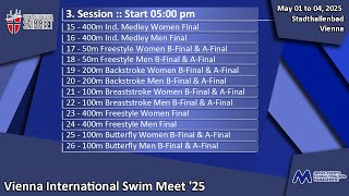 Vienna International Swim Meet ´25 - 3. Abschnitt