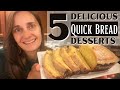 Easy dessert recipes  bake 5 quick breads with me