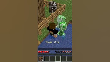 Minecraft but 3 creeper will spawn in every 30 second...#shorts