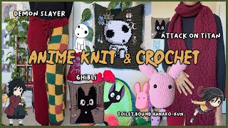 Anime Knit & Crochet | Demon Slayer, Attack on Titan, Ghibli, Toilet Bound Hanako-Kun