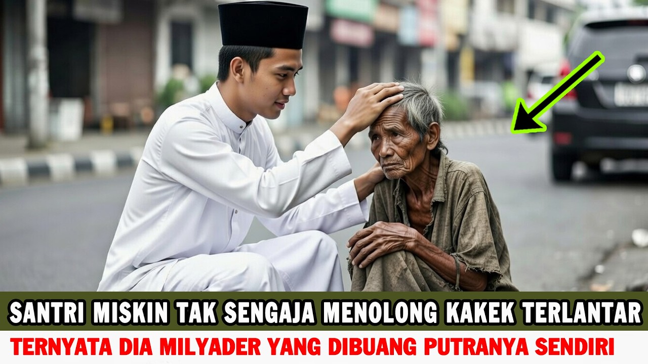 Viral !! Di Tinggalkan Putra Kandung Karena Jadi Beban Kakek Ini Ditolong Santri Miskin , Ternyata..