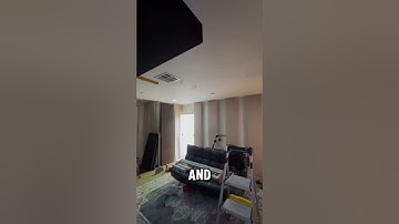 Recording Studio Install Progress with 5 of our 4” Fabric Upgrade Dulce Linen & Black Bass Traps!