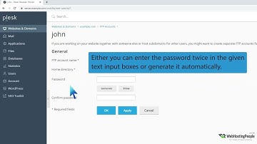 How to change the password of the FTP account in Plesk   WebHostingPeople