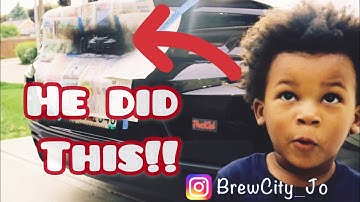 Vlog #1: BLACKED OUT CAMARO EMBLEMS WITH MY BROTHER AND NEPHEW