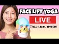 Full Face Lift Exercises for Beginners! Laugh Lines, Jowls. Eye Bags, Double Chin