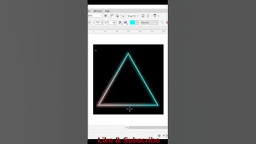 EFEK NEON GLOW CORELDRAW #Shorts