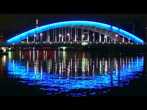 【東京散歩】 隅田川テラス夜情 (1-Jan-2016) Sumida River Terrace.