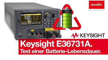 Battery life cycle testing using the Keysight E36731A Battery Emulator and Profiler.