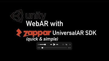 Unity WebAR with Zappar UniversalAR (quick & simple)