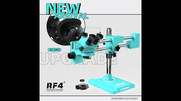 RF4 360° Rotation Bracket Boom Laboratory Maintenance Triocular Stereo Zoom Microscope RF7050TVW