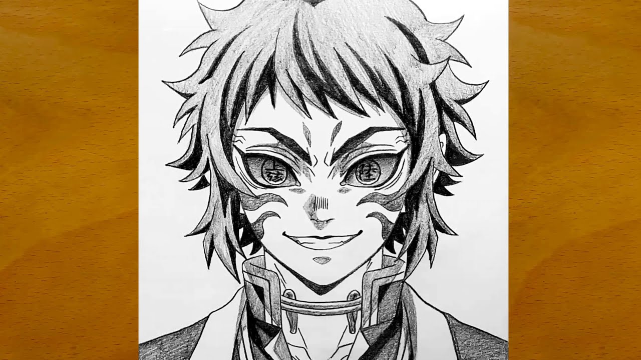 Как нарисовать Кайгаку из «Рассекающий демонов» || Яркий аниме-скетч || Пошаговый рисунок