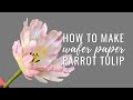 How to make Parrot Tulip for cake decorating using wafer paper | Anna Astashkina