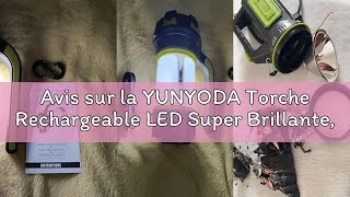 Avis sur la YUNYODA Torche Rechargeable LED Super Brillante, Lampe de Poche à Projecteur Portable US screenshot 1