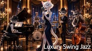 Luxury Cat Jazz Playlist 🐾 Elegant Swing & Soft Jazz for a Glamorous Night screenshot 3