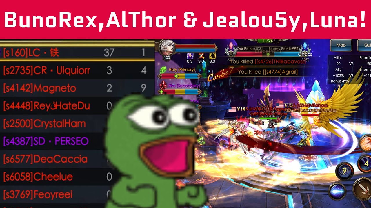 Top Notch Skyfall Games - BunoRex, AlThor & Jealou5yKill, Luna - Legacy of Discord - Apollyon