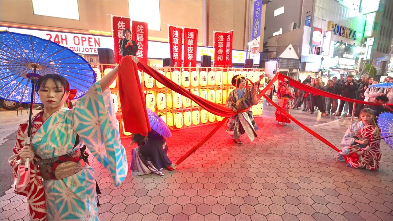 花魁道中 in 浅草～浅草香和Oiran DochuinAsakusa ~A dazzling dance