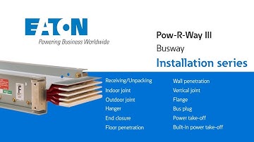 11-Pow-R-Way III busway built-in power take-off installation