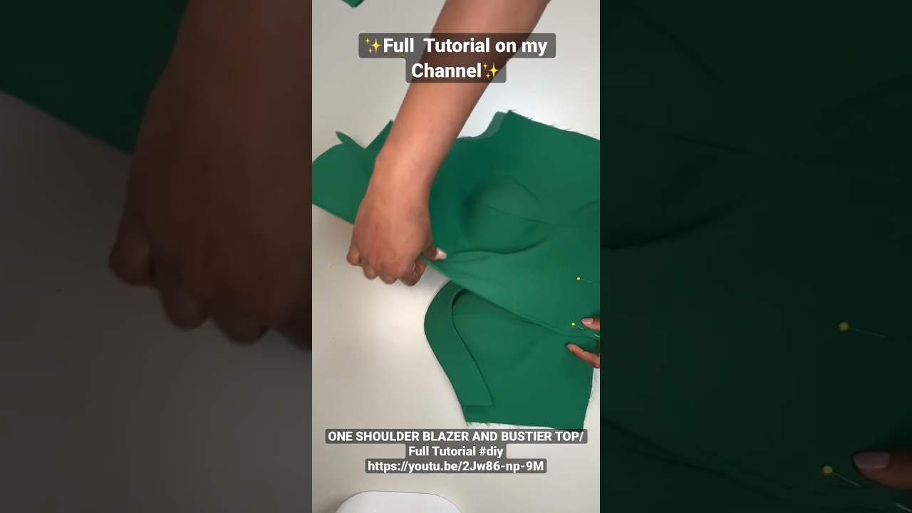 One Shoulder Blazer and Bustier Top #diy