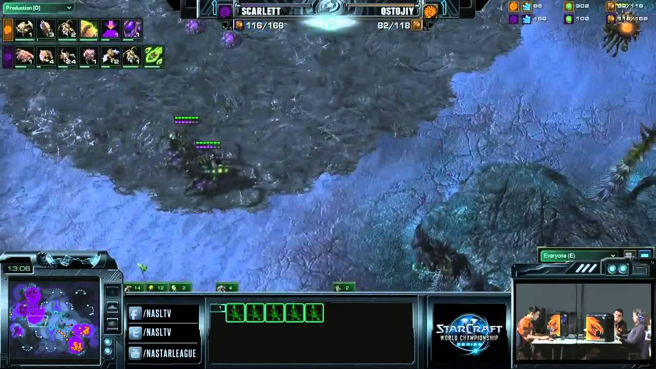Scarlett vs Ostojiy ZvZ Game 3 Starcraft 2 From Tournaments