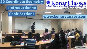 www.konarclasses.com : 2D-Coordinates-Geometry - Introduction to Conic Sections