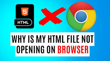 Why is my HTML file not opening on browser?