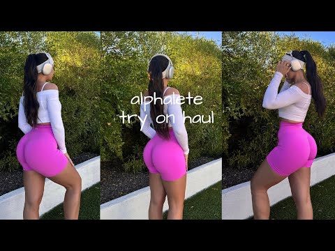 Alphalete Try On Haul || Honest Af Review || New Leggings & Biker Shorts