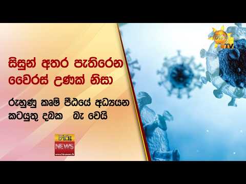 සිසුන් අතර පැතිරෙන වෛරස් උණක් නිසා රුහුණු කෘෂි පීඨයේ අධ්‍යයන කටයුතු online වෙයි