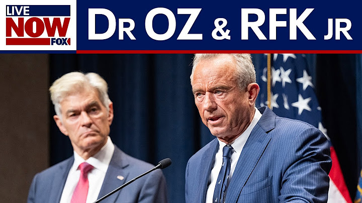 NEW: Dr. Oz and RFK Jr. announce health updates