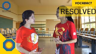 Resolved Meaning | VocabAct | NutSpace