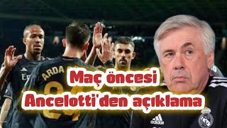 Ancelotti'den maç öncesi Arda Güler itirafı #realmadrid